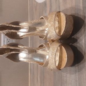 NWOT It's OK High Heels Pumps Formal Wedding Rhinestone  Evening Women Shoes 9